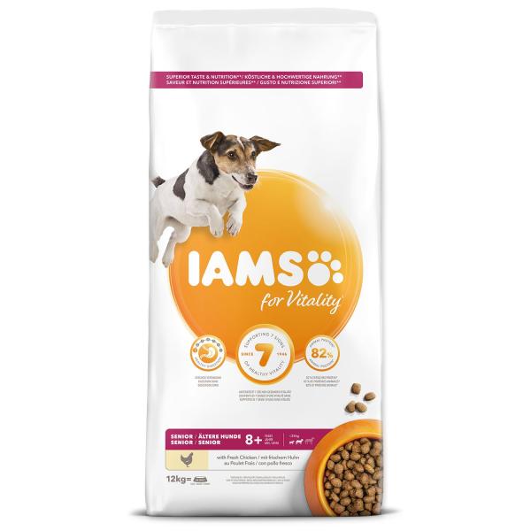 IAMS Dog Senior Small & Medium Chicken 12kg (obrázek 4)