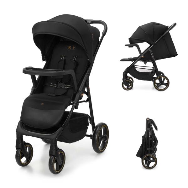 KINDERKRAFT Cochecito deportivo Trig 3 Tray Onyx Black