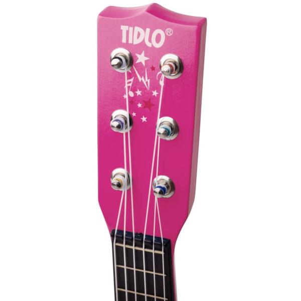 Tidlo Dřevěná kytara Star růžová