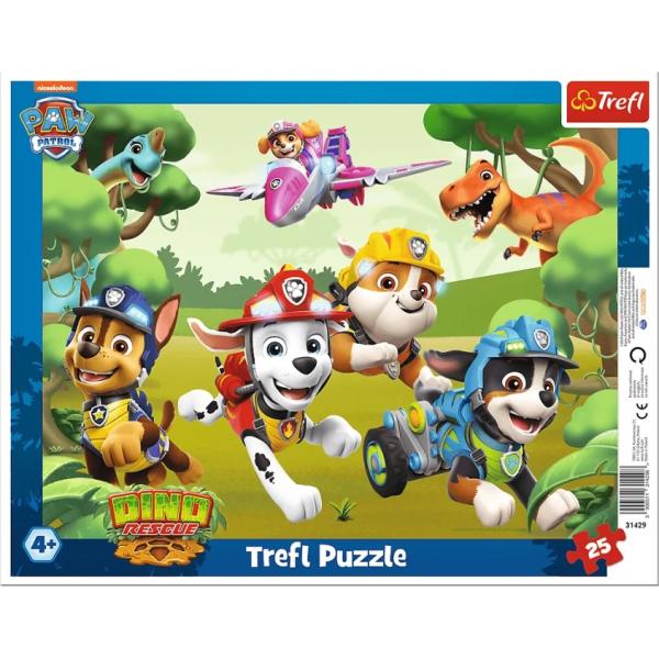 TREFL Deskové Puzzle Paw Patrol 25 dílků. Soutěžní psí triky