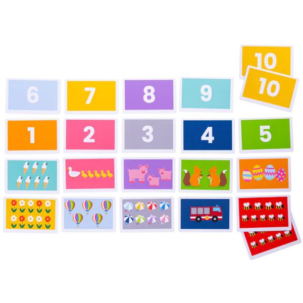 Bigjigs Toys Snap! Počítanie 1–10
