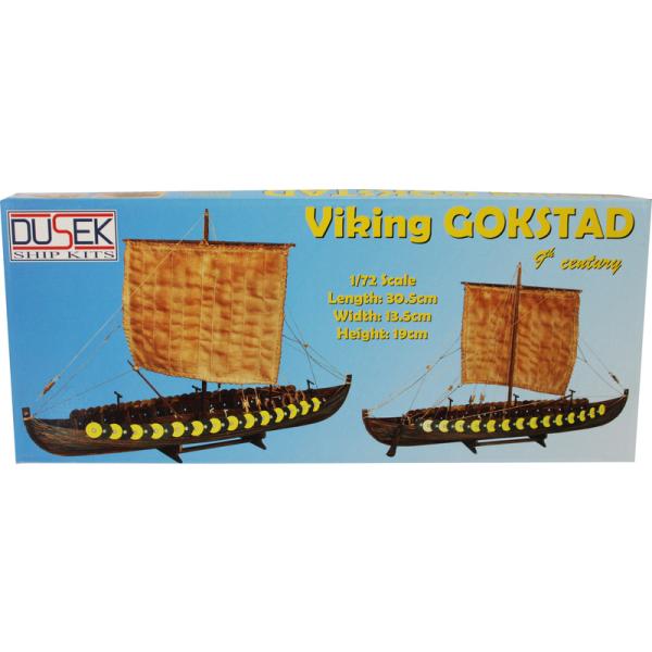 Dušek Vikingská loď Gokstad 1:72 kit (obrázek 8)