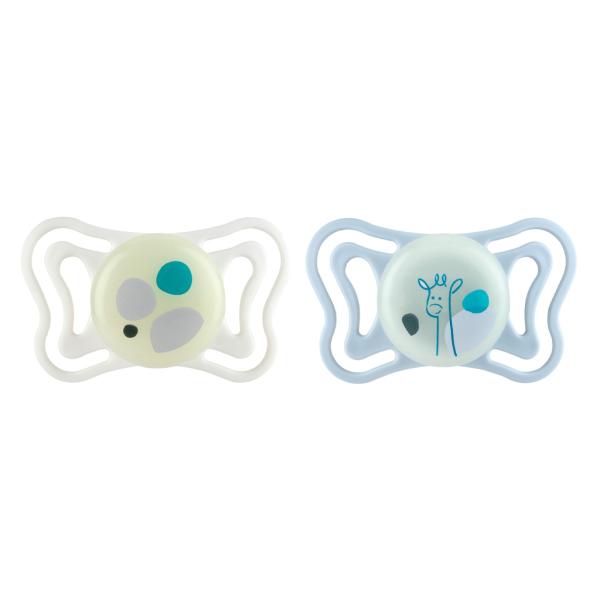 CHICCO Dudlíky Physioforma Light silikonové ortodontické neutral 2-6m, 2 ks