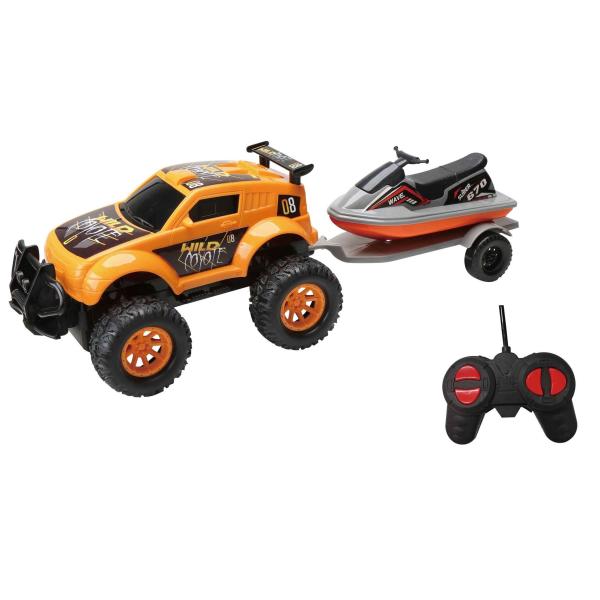 Auto terénne RC na diaľkové ovládanie, so skútrom