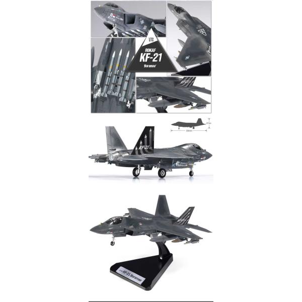 Model Kit letadlo 12585 - ROKAF KF-21 "Boramae" (1:72) (obrázek 4)