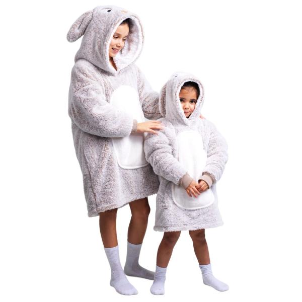 Cozy Noxxiez CH321 Králík - hřejivá televizní mikinová deka s kapucí pro děti 7-12 let (obrázek 3)