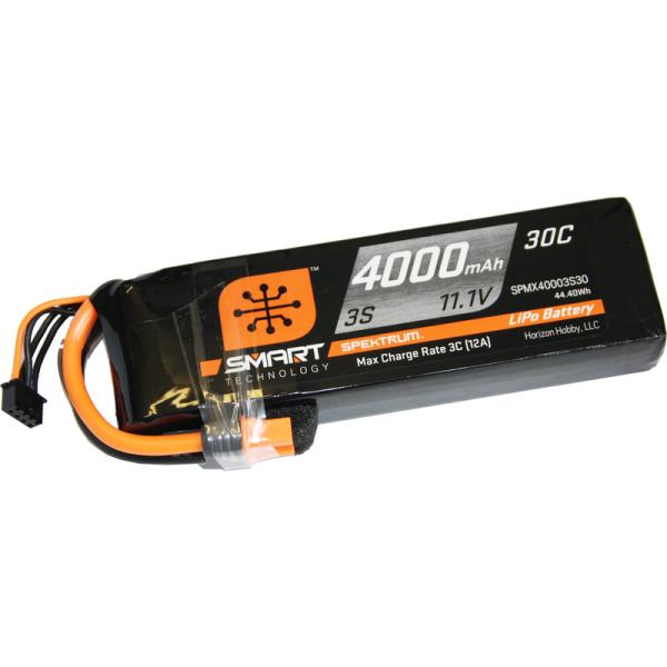 Spektrum Smart LiPo 11.1V 4000mAh 30C IC3