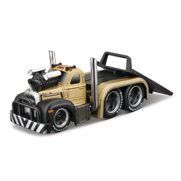 Maisto – Muscle Transports – 1953 MACK B-61 Flatbed 1970 Oldsmobile 442, 1:64