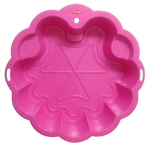 DOLONI Detské pieskovisko kvet - ružová