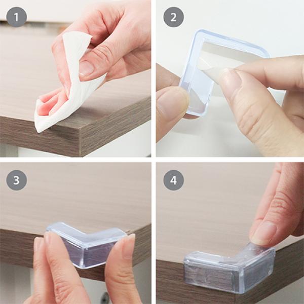 BABYONO Ochrana rohů nábytku transparentní 12ks