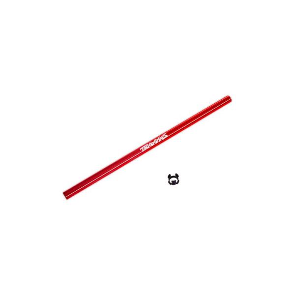 Traxxas hriadeľ centrálny 214mm hliníkový červený