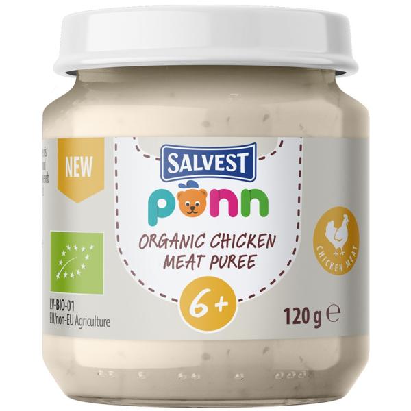 SALVEST Ponn BIO Kuřecí pyré (120 g)