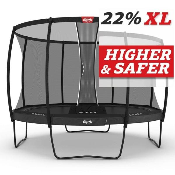 BERG Elite Regular 430 Grey + ochranná síť Deluxe DLX XL