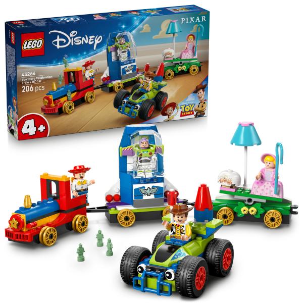 LEGO® Disney™ 43264 Treno festivo e Macchina di Toy Story