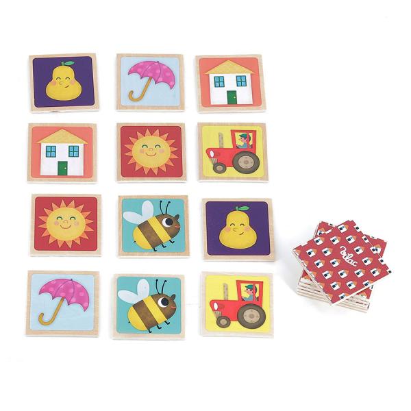 Vilac Dřevěné pexeso zvířátka na farmě (obrázek 4)