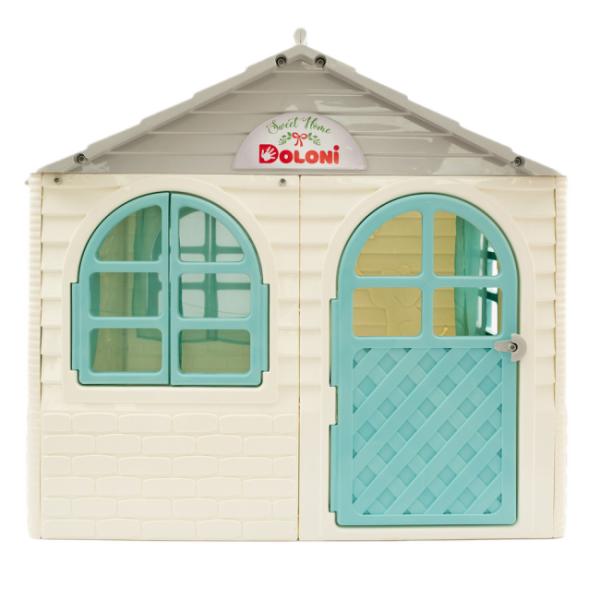 Doloni Dětský domeček bílo-modrý 137x130x120cm