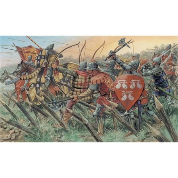 Model Kit figurky 6027 – ENGLISH KNIGHTS AND ARCHERS (100 YEARS WAR) (1:72)