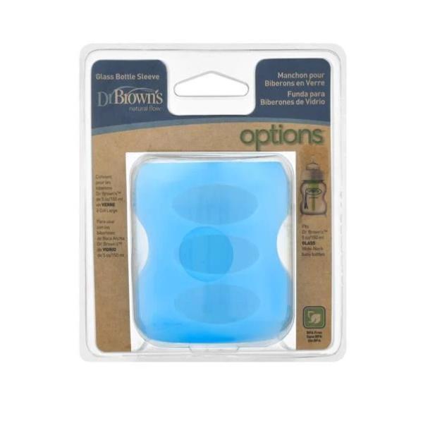 Dr. Brown’s Silikonový obal na skleněnou láhev 150ml, modrá (AC085)