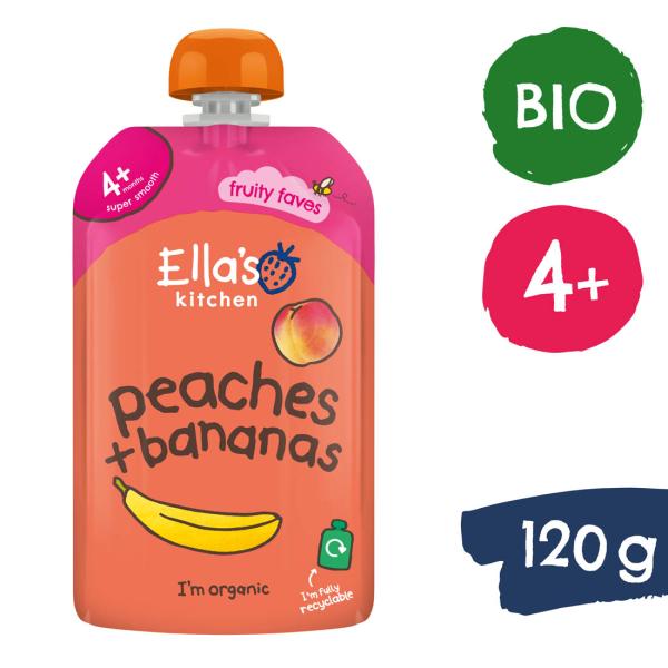 Ella's Kitchen BIO Banán s broskví (120 g)