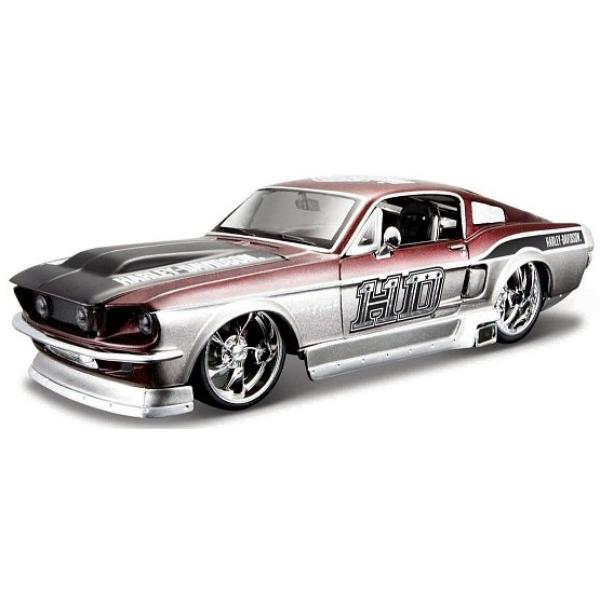 Maisto - Harley-Davidson Custom, 1967 Ford Mustang GT, 1:24