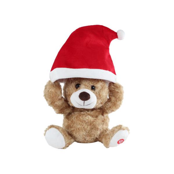Take Me Home medveď plyšový  nasadzujúci sa santovskú čiapku