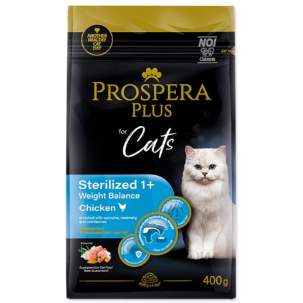 Prospera Plus Sterilizované 1+ Kurča Váhová rovnováha 0,4kg