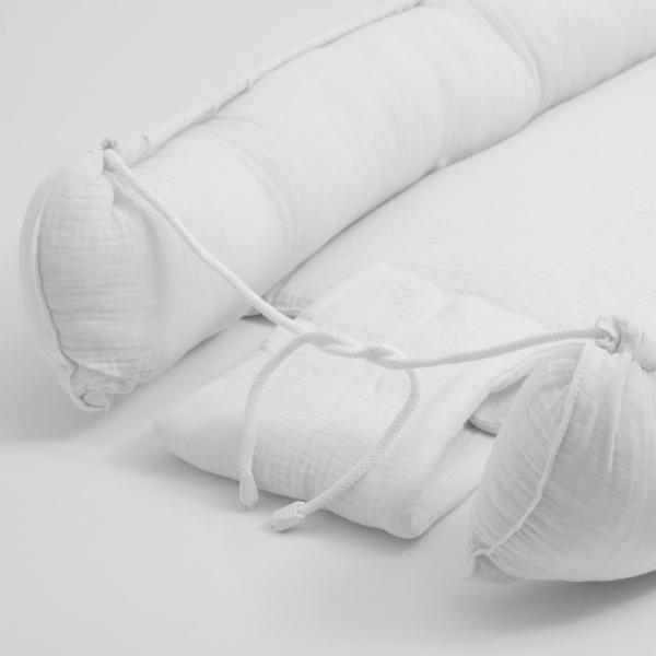 Mušelínové hnízdečko pro miminko New Baby bílá (obrázek 3)