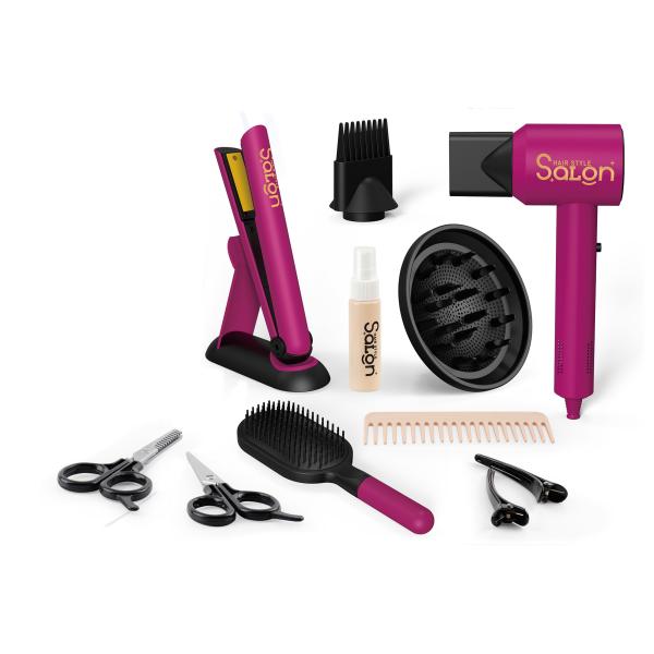 Kozmetický set s fénom a žehličkou