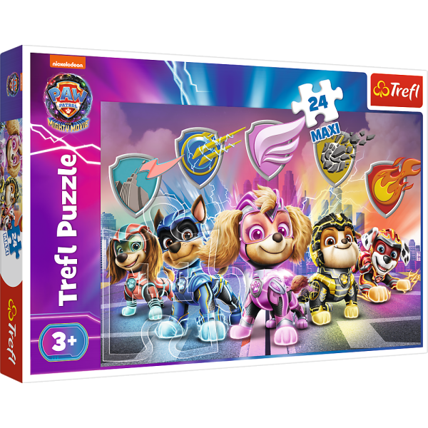 Trefl Puzzle 24 Maxi - Mise štěňat / Viacom PAW PATROL: THE MIGHTY MOVIE 2023