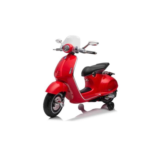 Elektrická motorka Vespa 946 i se zpětným chodem, červené, s pomocnými koly (obrázek 3)
