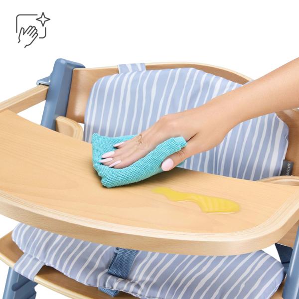 KINDERKRAFT Židlička jídelní Nordic Breeze s polštářem (obrázek 7)