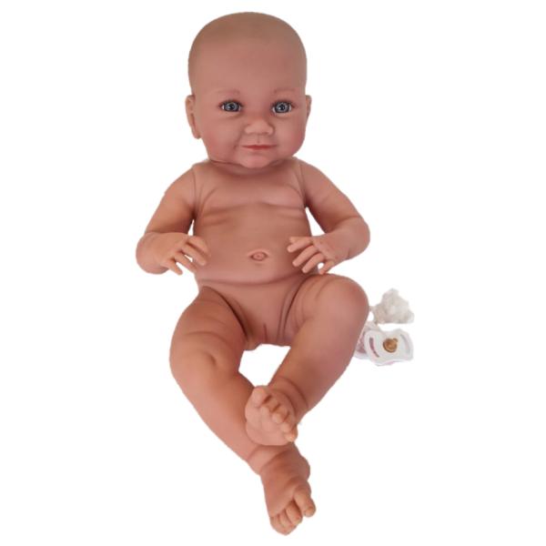 Llorens 738AA NEW BORN Holčička - realistická panenka miminko s celovinylovým tělem