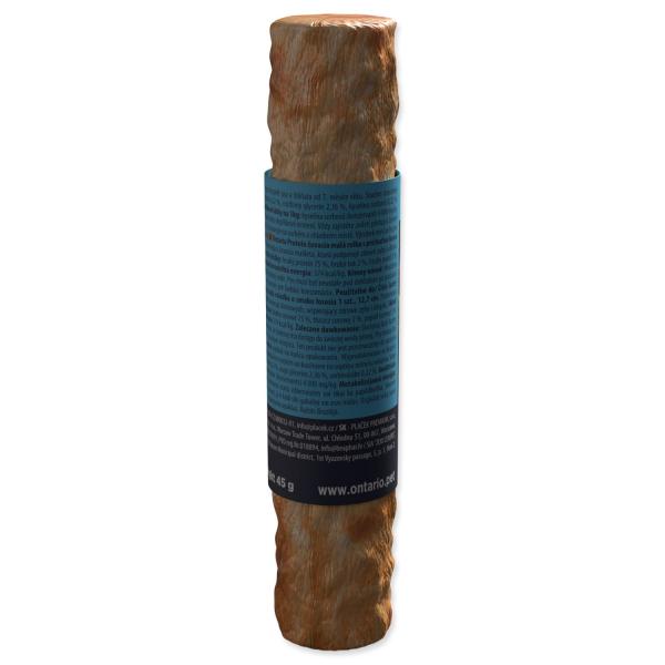Pochoutka Ontario Protein příchuť losos, žvýkací rolka malá 1ks 12,7cm (obrázek 7)