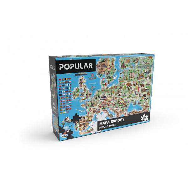 Puzzle - Europa 160 ks - CZ