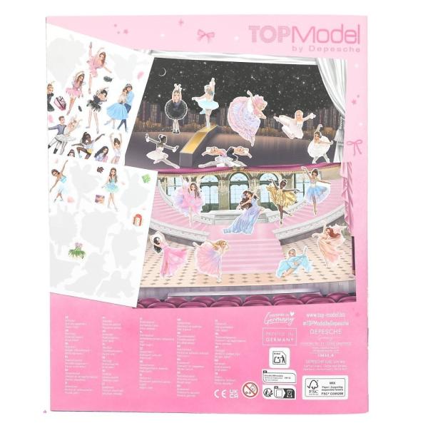 Top model Kreativní zápisník s nálepkami Top Model Ballet, Hayden & June