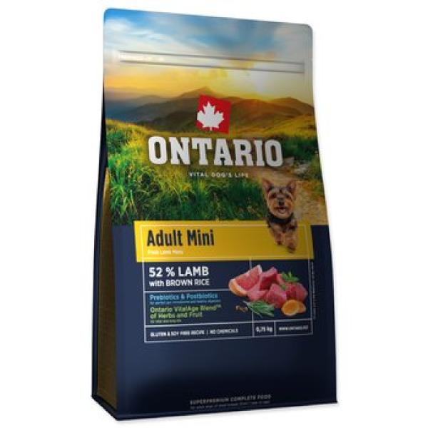 Krmivo Ontario Adult Mini Lamb & Brown Rice 0,75kg (obrázek 6)