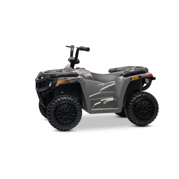 Licencovaná elektrická čtyřkolka Arctic Cat 12V se zadním pohonem, šedá, LED světla, Líti (obrázek 6)