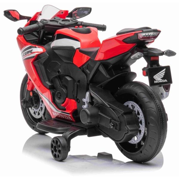 Elektrická Motorka HONDA CBR 1000RR, Licencované, 12V baterie, Plastová kola, červená (obrázek 11)