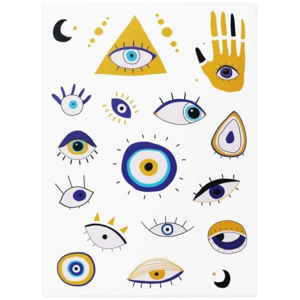 TATTonMe Voděodolné dočasné tetovačky Hypno Eyes mix