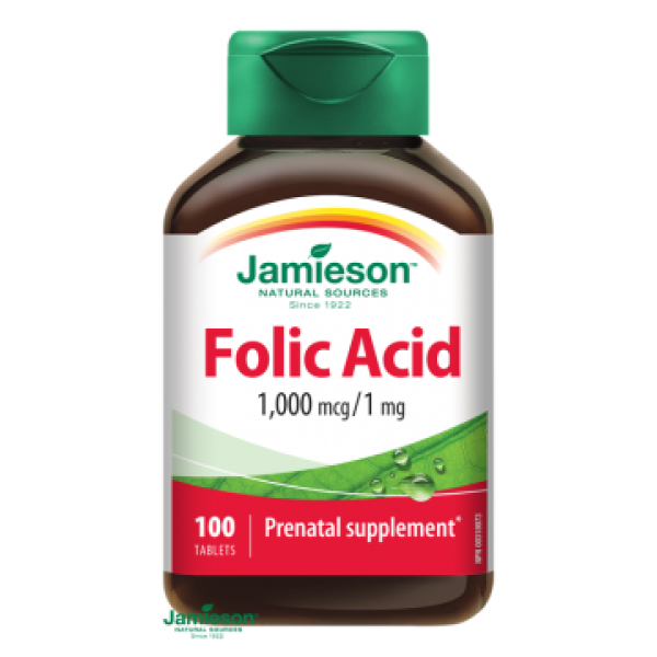Jamieson Kyselina listová 1000 mcg 100 tablet
