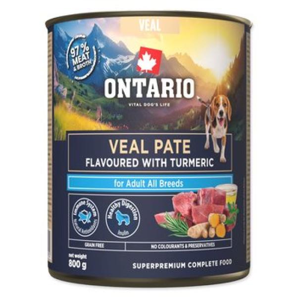 Konzerva Ontario Adult telecí paté s příchutí kurkumy 800g (obrázek 4)