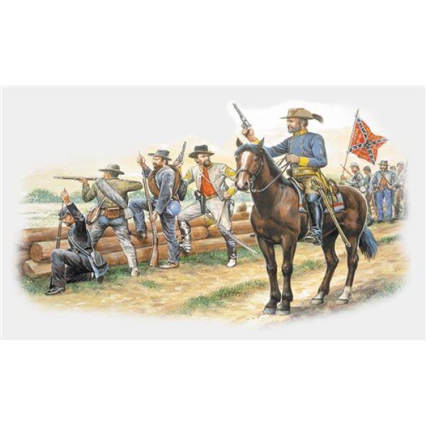 Model Kit figurky 6014 - CONFEDERATE INFANTRY (AMERICAN CIVIL WAR) (1:72)