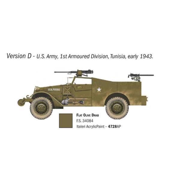 Model Kit military 7063 - M3A1 Scout Car (1:72) (obrázek 7)
