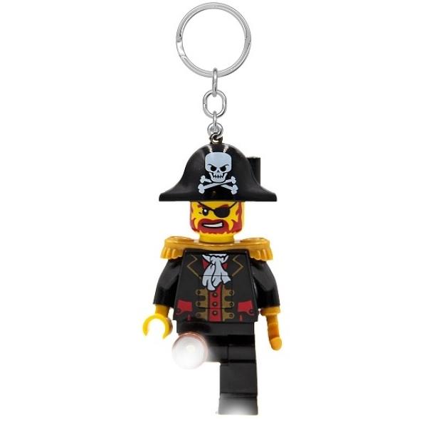 Lego Iconico Captain Brickbeard Portachiavi Torcia Led Regali Per Bambini - Altezza 82 Mm (KE176H) - 2 Batterie CR2025 Incluse-image
