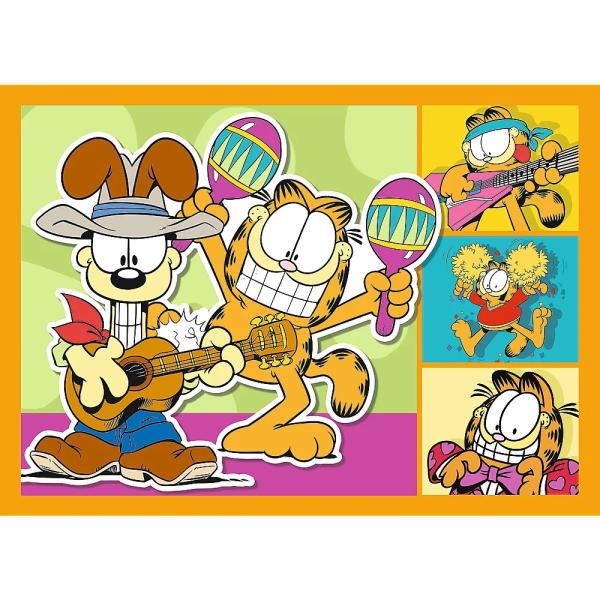 Trefl Puzzle 4v1 Garfield zbožňuje lasagne (obrázek 4)