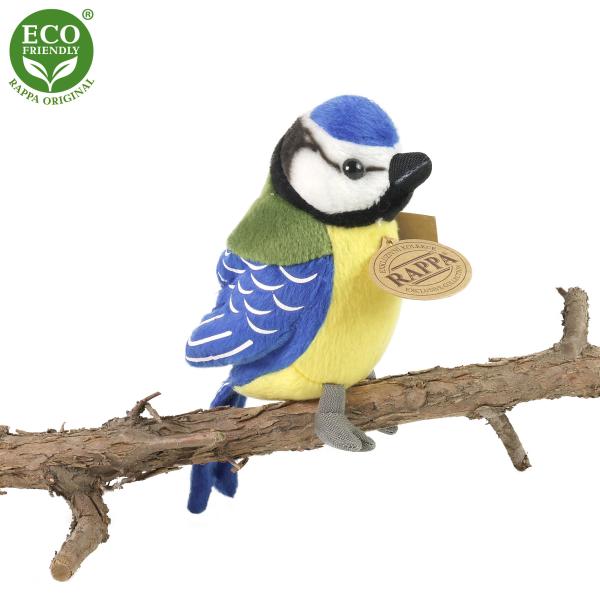 Plyšová sýkorka modřínka 12 cm ECO-FRIENDLY (obrázek 4)