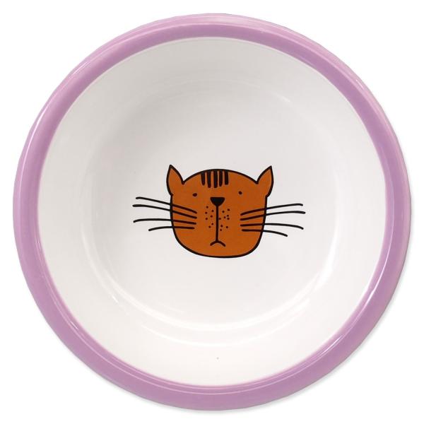 Miska Magic Cat keramická kočičí tlapka fialová 13x5cm 330ml (obrázek 3)