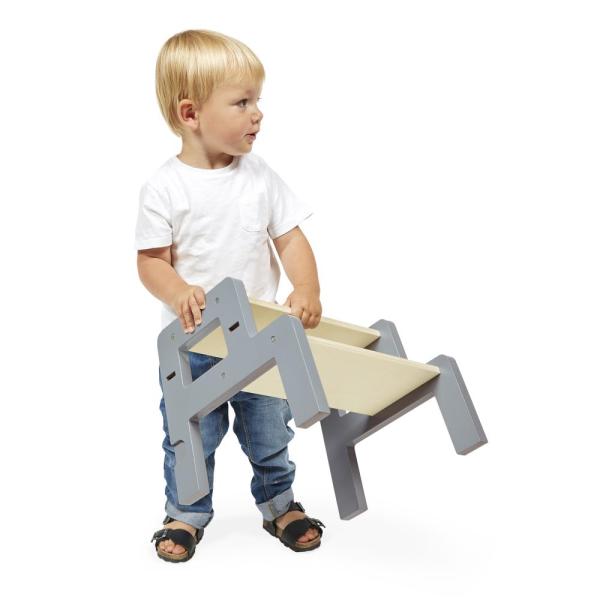 Janod Sweet Cocoon Dřevěná učící věž 3v1 se schůdky a tabulí (obrázek 10)