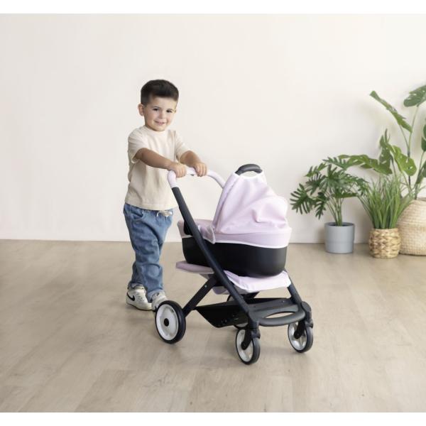 Smoby Kombinovaný kočárek Maxi Cosi pro panenky světle růžový (obrázek 5)