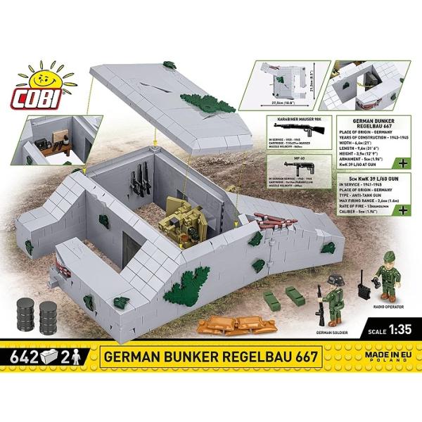 Cobi II WW Regelbau 667 německý bunker, 1:35, 630 k, 2 f (obrázek 5)